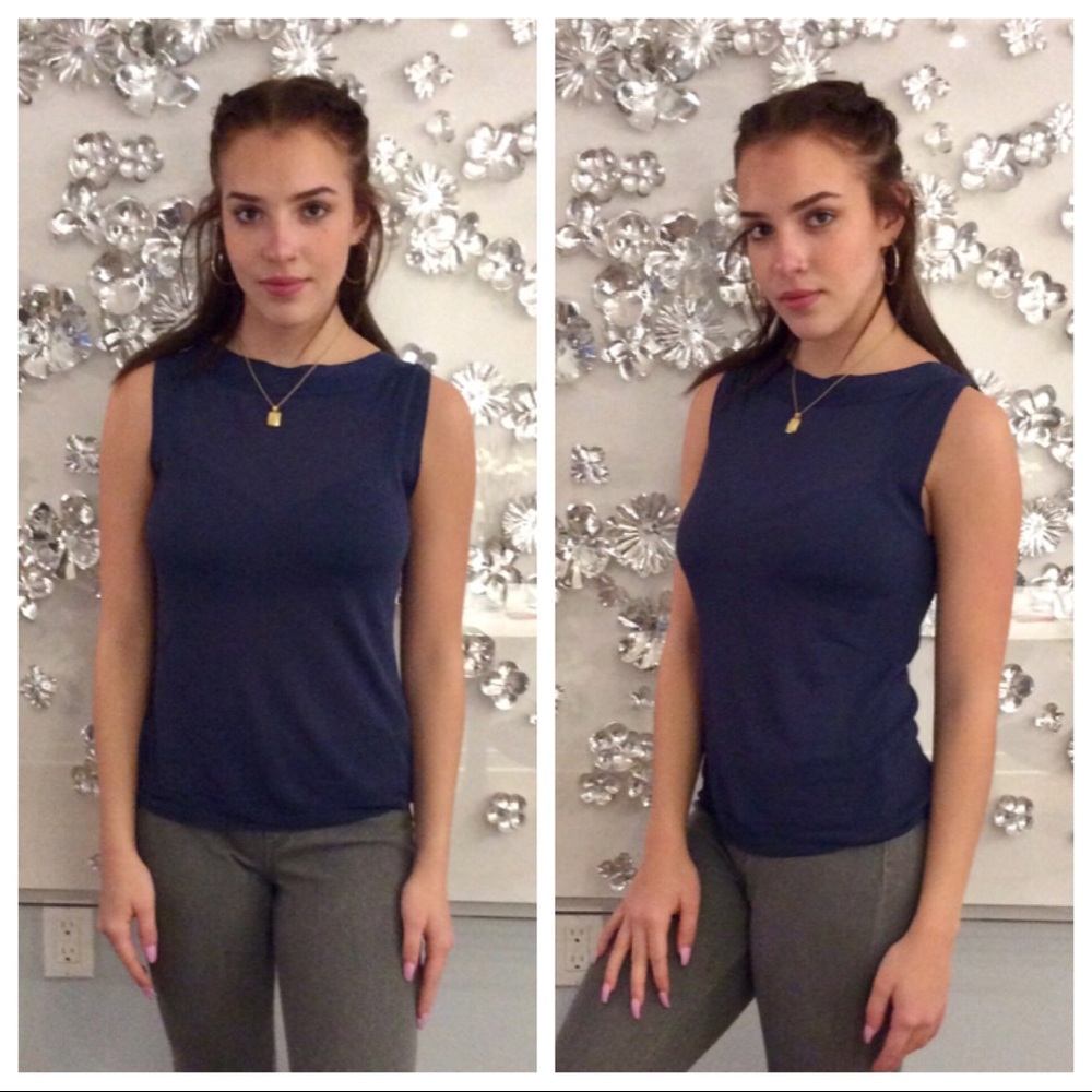 Calvin Klein Sleepless Blue Top Size M